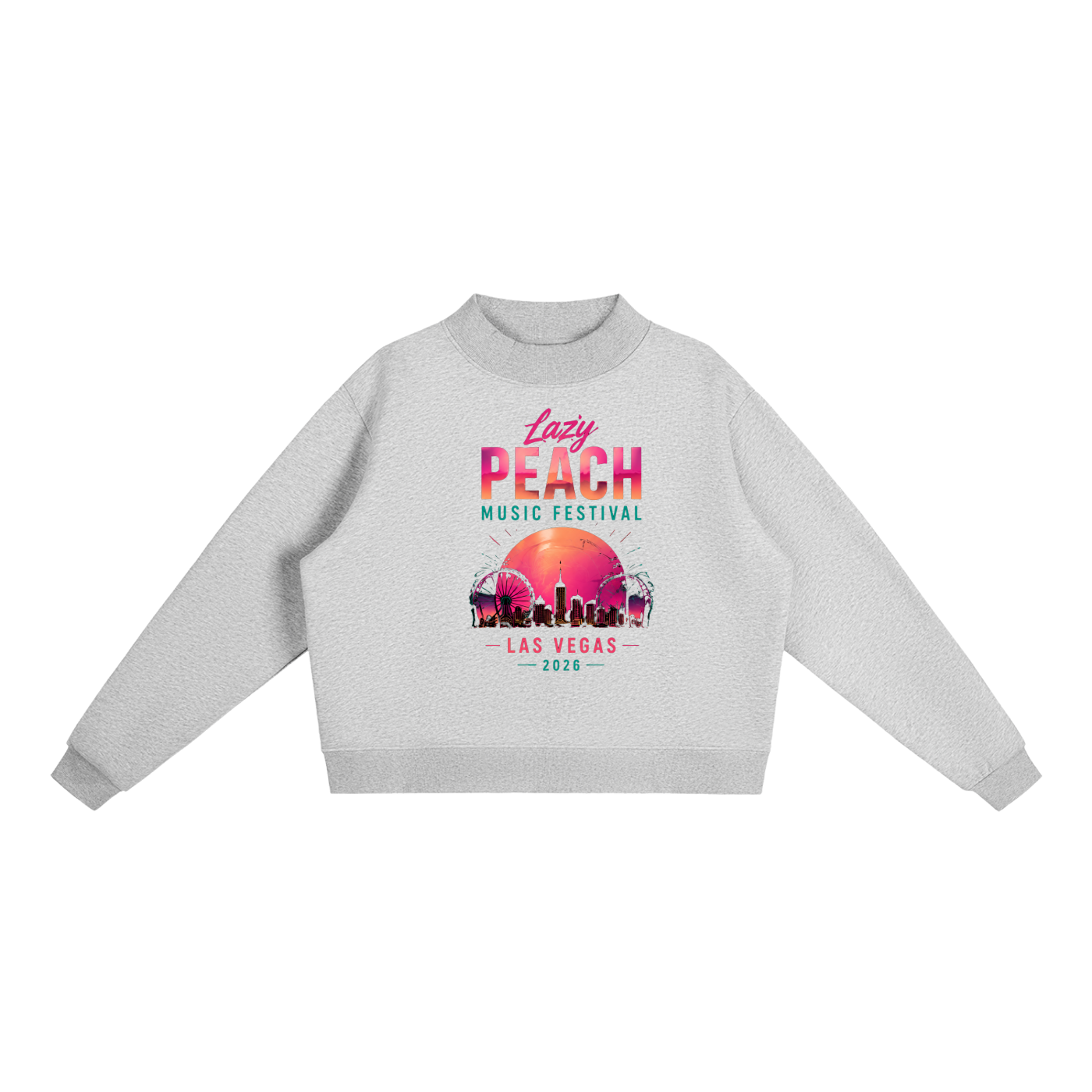 Essential Fleece Mock-Neck Crew Sweatshirt
