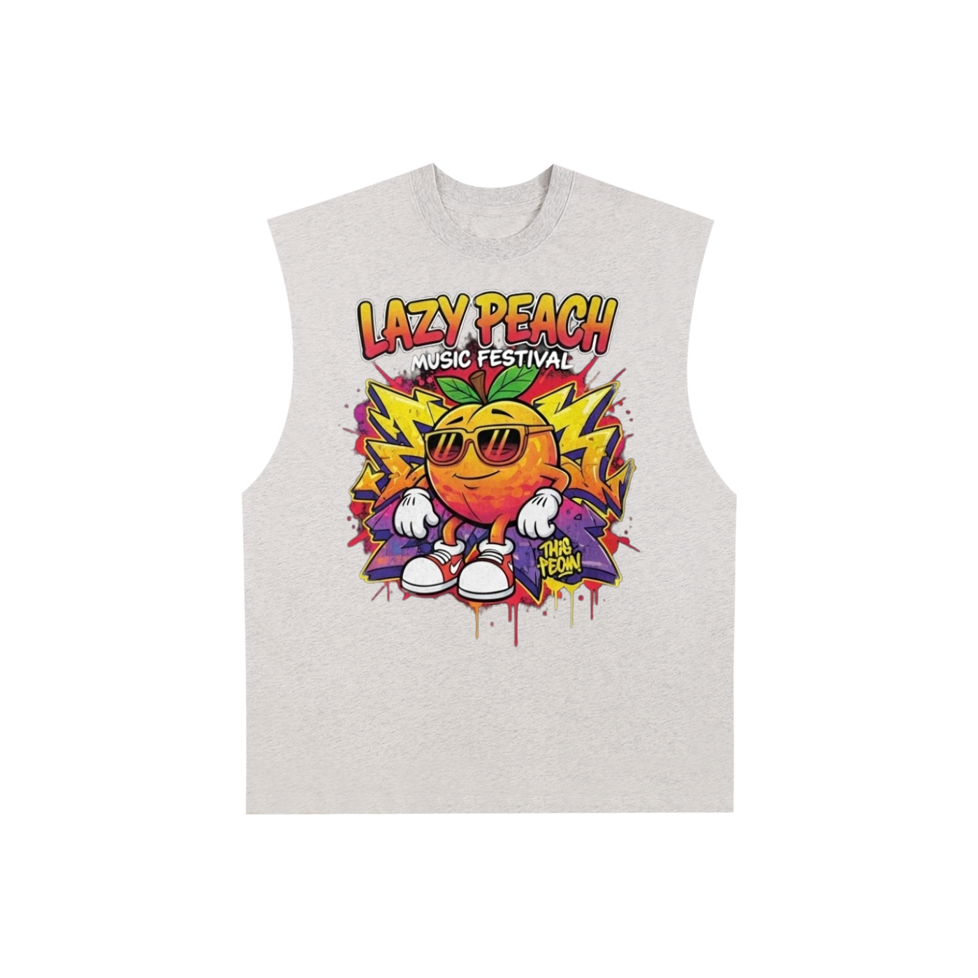 Raw Edge Cotton Tank Top