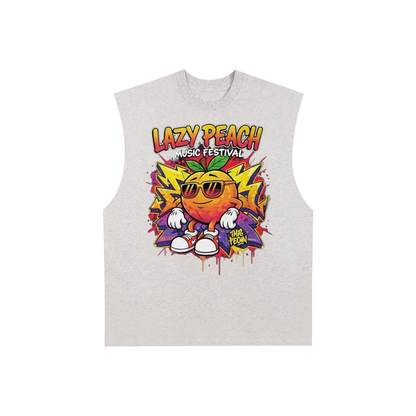 Raw Edge Cotton Tank Top