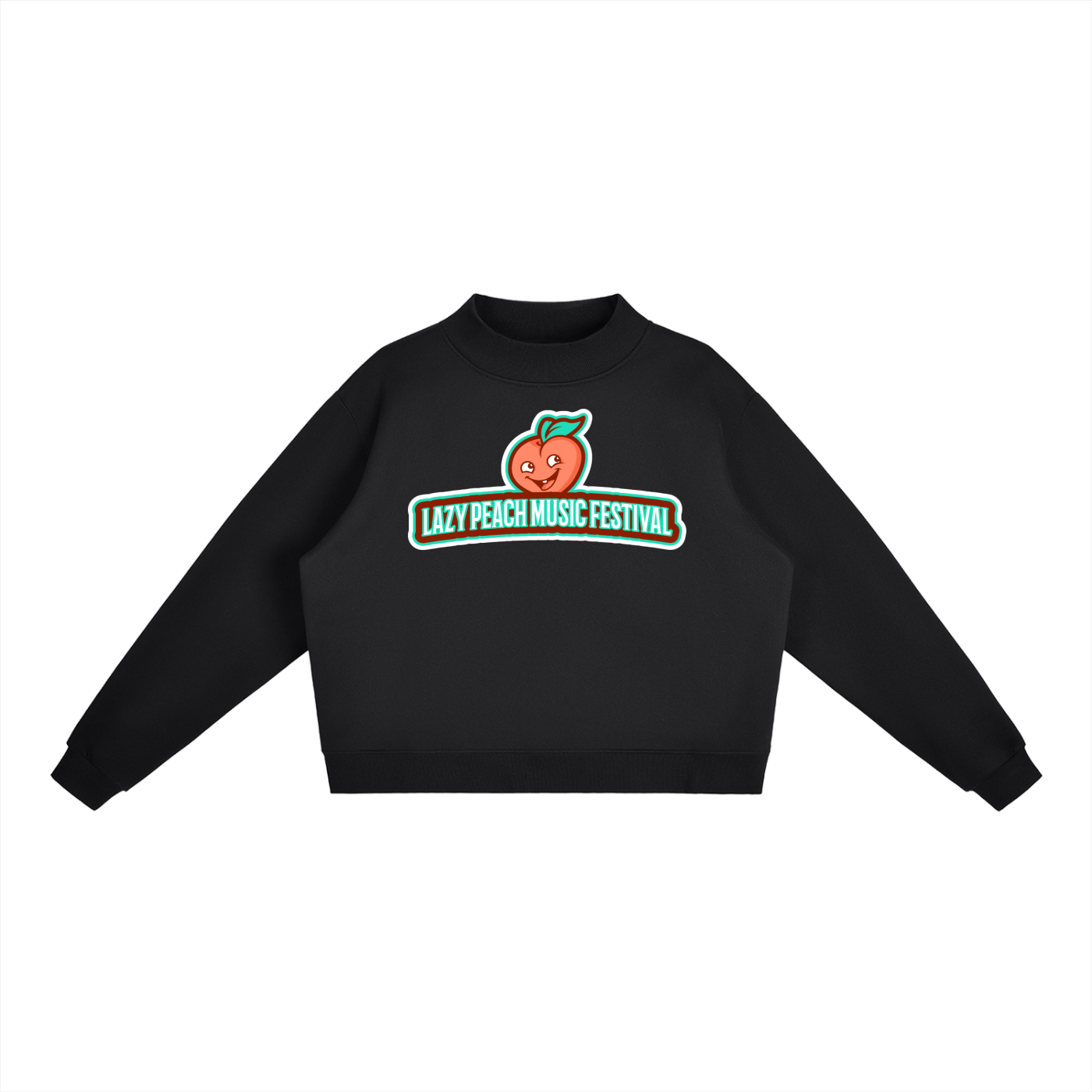 Essential Fleece Mock-Neck Crew Sweatshirt