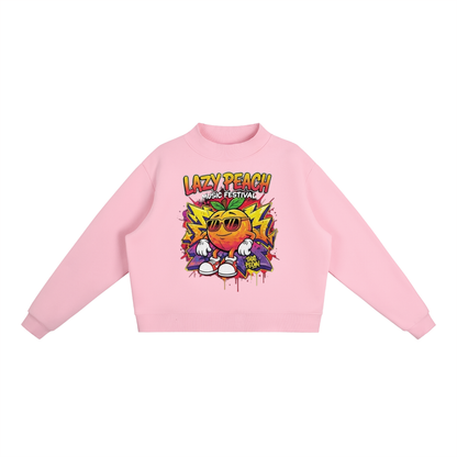 Essential Fleece Mock-Neck Crew Sweatshirt