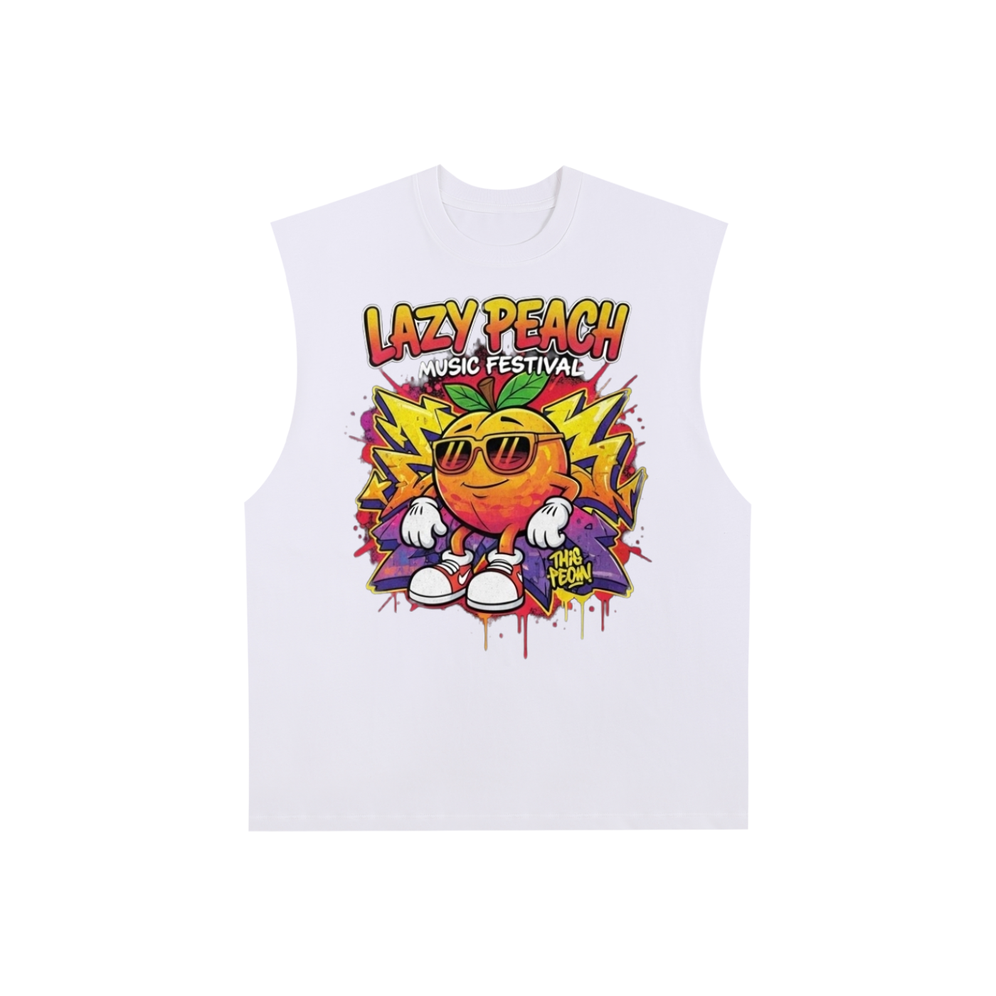 Raw Edge Cotton Tank Top