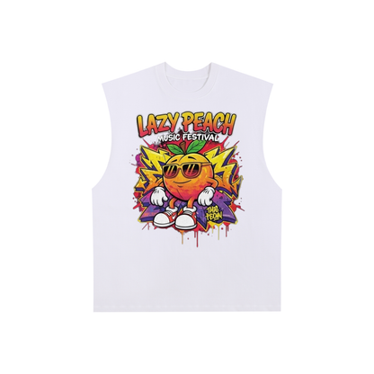 Raw Edge Cotton Tank Top