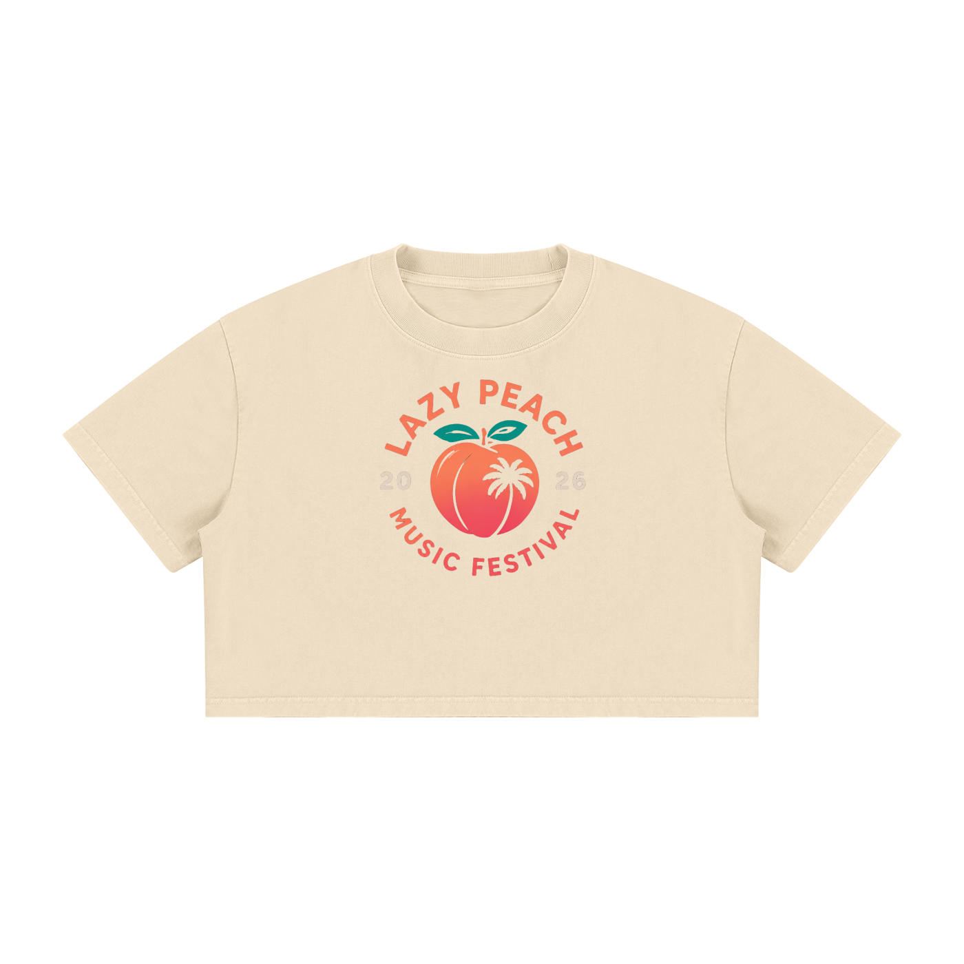 Women's Mineral Wash Cotton Crop T-Shirt