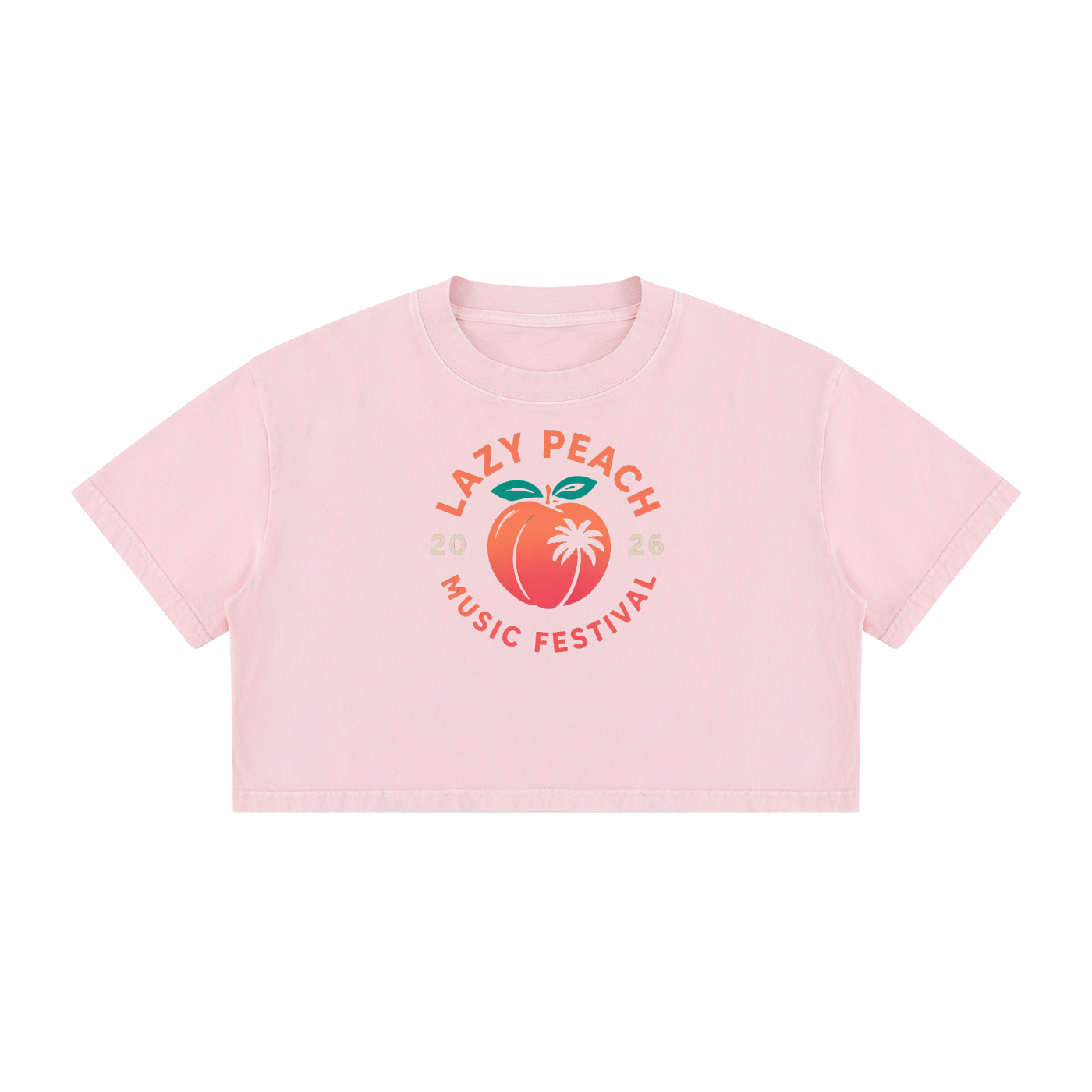 Women's Mineral Wash Cotton Crop T-Shirt